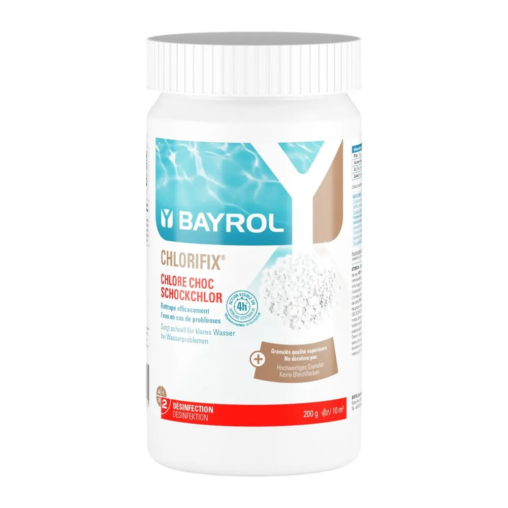 BAYROL Chlorifix 1 kg Chlore Choc Piscine - Booster Chlore Action Rapide