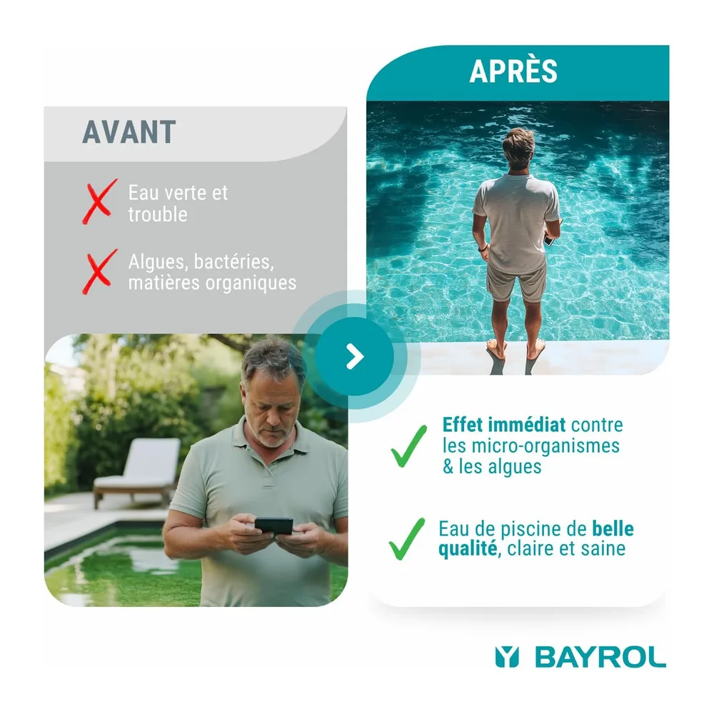 BAYROL Chlorifix 1 kg Chlore Choc Piscine - Booster Chlore Action Rapide