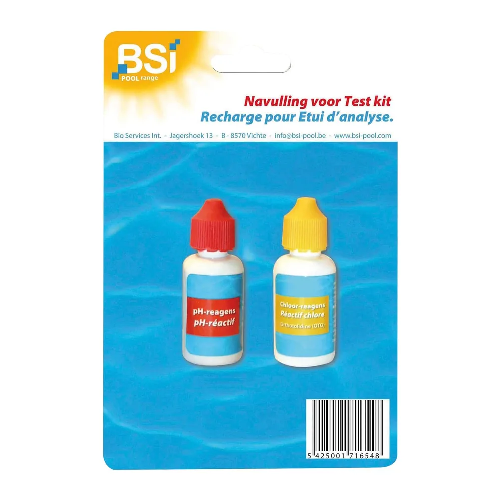 BSI - Recharge Pour Testeur pH Et Chlore - Permet De Mesurer Le pH Comme Chlore