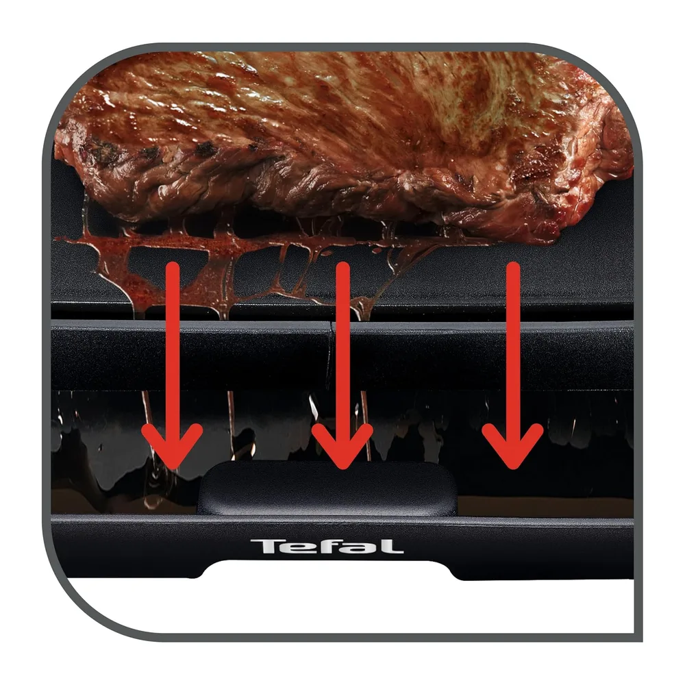 Tefal - Malaga XL - Plancha électrique - 6 à 8 personnes - 2000W - Noir
