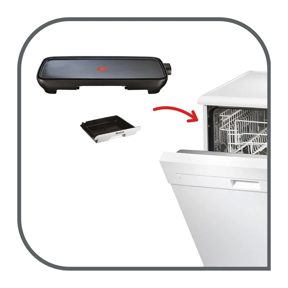 Tefal - Malaga XL - Plancha électrique - 6 à 8 personnes - 2000W - Noir