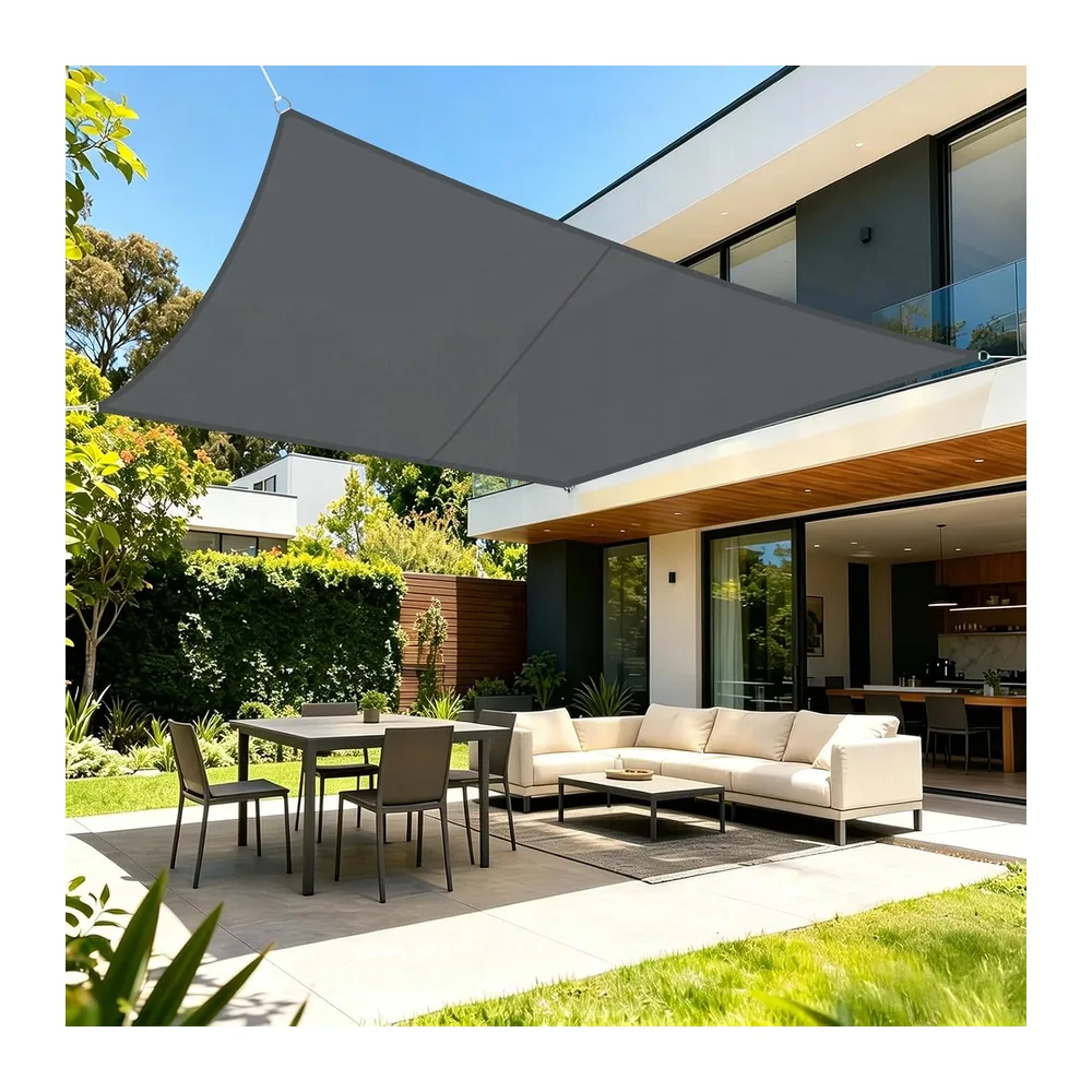 LOVE STORY Voile d'ombrage Rectangulaire 3x4m,avec 95% UV pour Extérieur