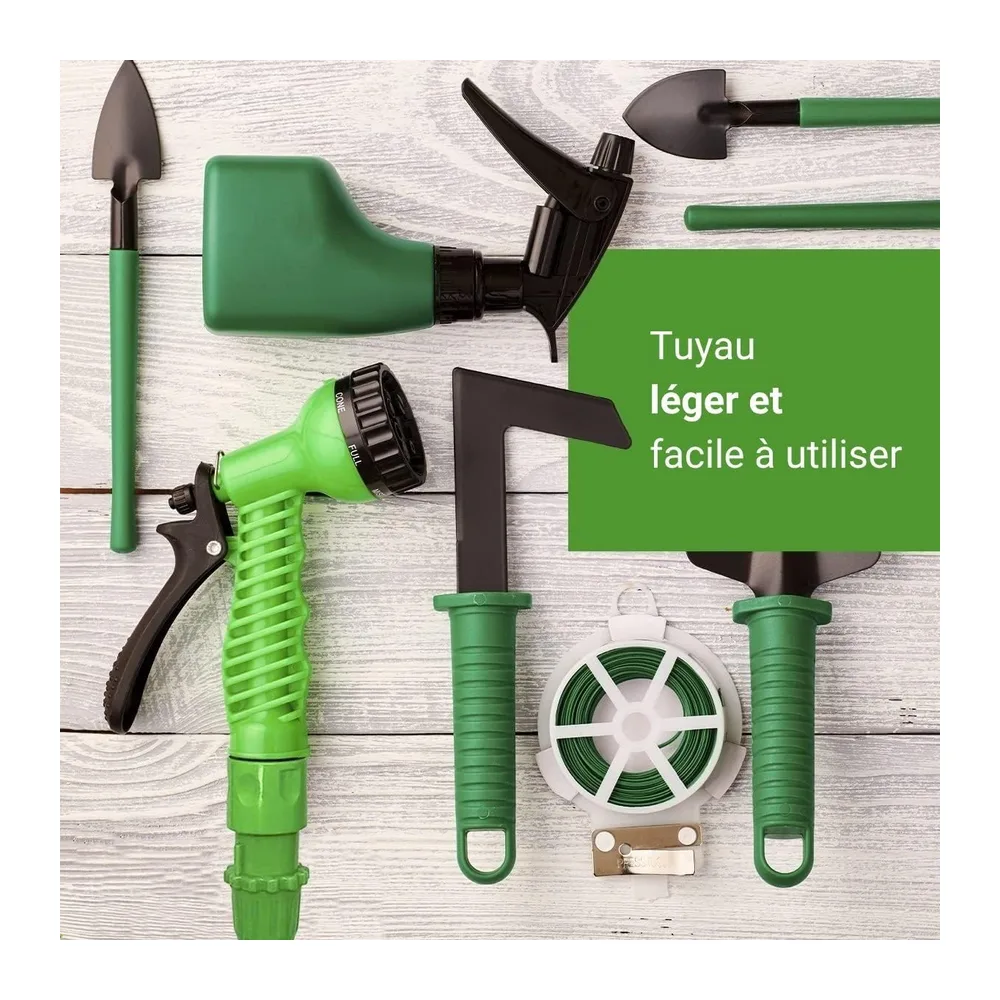 Xpansy C2607A Hose Basic - Tuyau Extensible à Pression d'Eau, Vert, 7,5 mètres