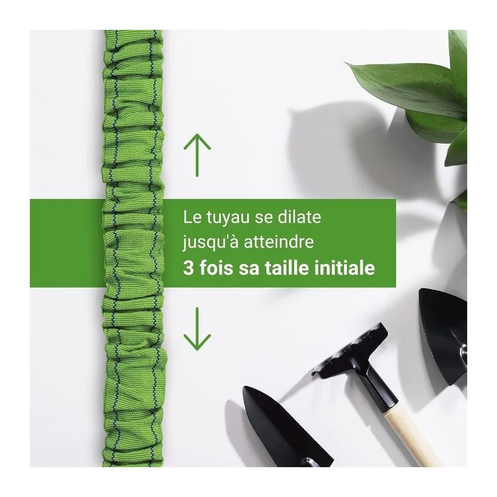 Xpansy C2607A Hose Basic - Tuyau Extensible à Pression d'Eau, Vert, 7,5 mètres