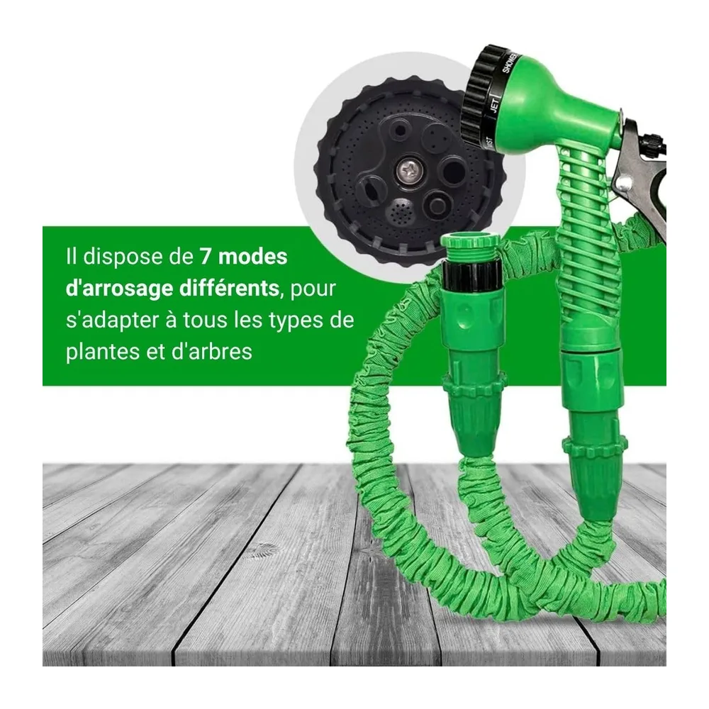 Xpansy C2607A Hose Basic - Tuyau Extensible à Pression d'Eau, Vert, 7,5 mètres