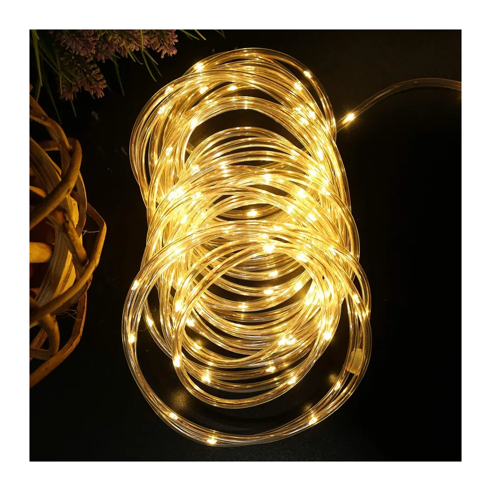 Lepro Guirlande Lumineuse Exterieure, 10M 240 LEDs Tube Lumineux Blanc Chaud, Guirlande