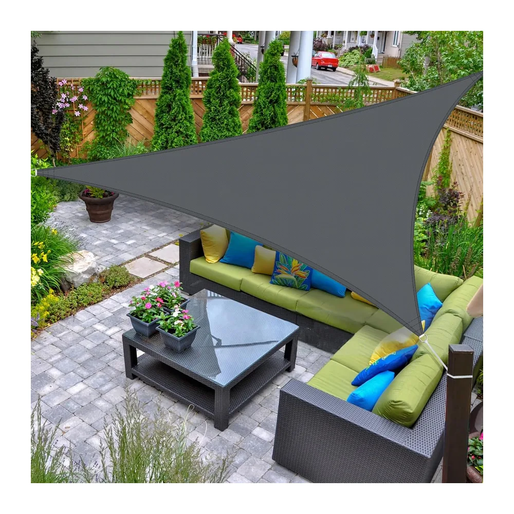 AXT SHADE Voile d'ombrage Imperméable Triangulaire 5x5x5m Toile Ombrage UV Protection