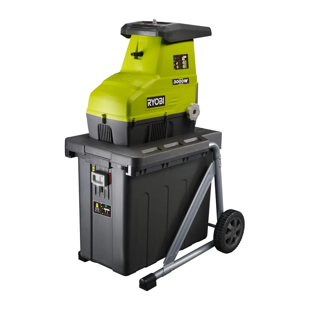 RYOBI Broyeur de Végétaux Électrique 3000W RSH3045U – Broyage Branches, Taille Haies