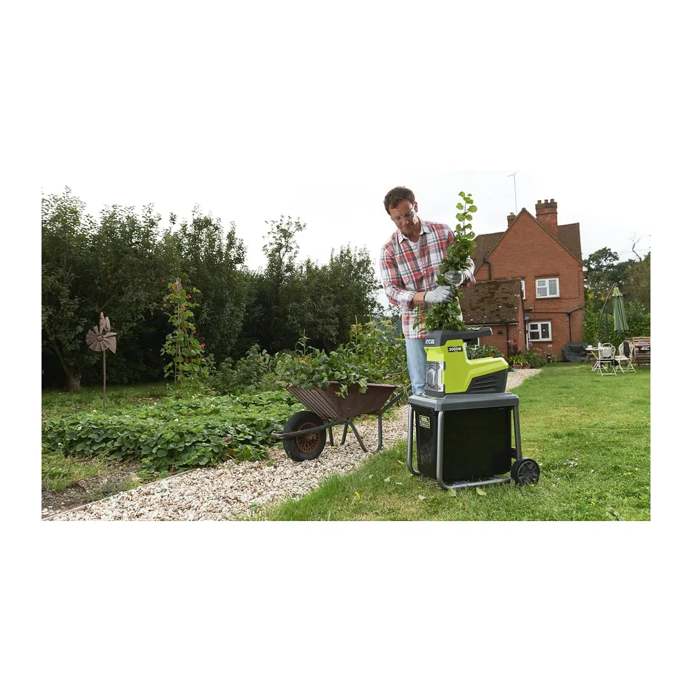 RYOBI Broyeur de Végétaux Électrique 3000W RSH3045U – Broyage Branches, Taille Haies