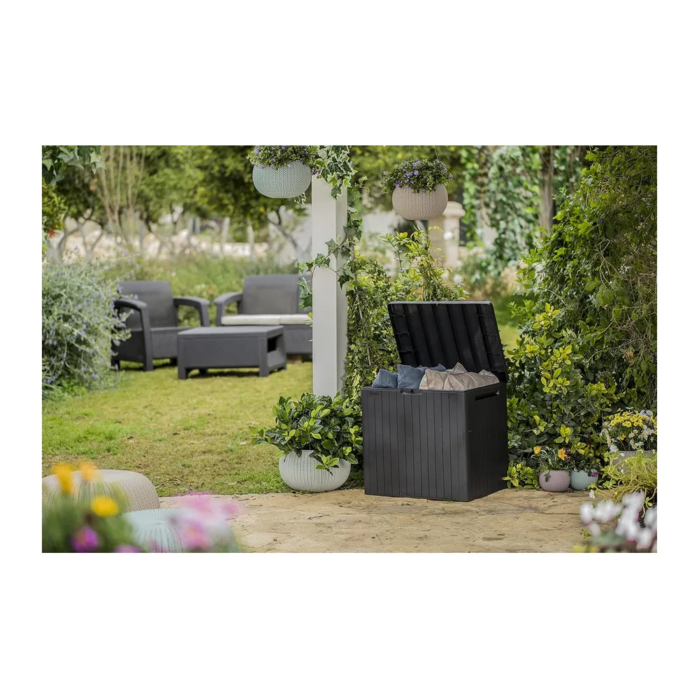 Keter Boîte de rangement de jardin City 113 L