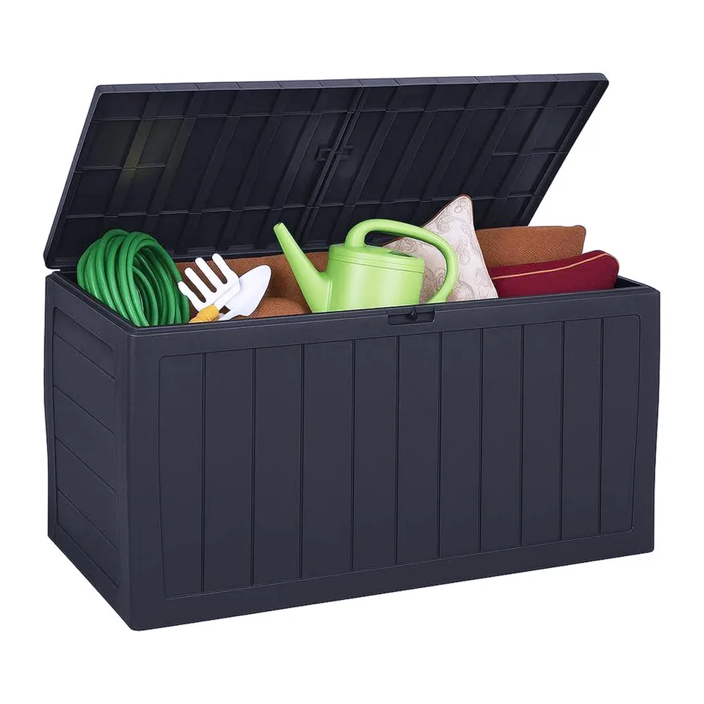 Deuba Coffre de Rangement Extérieur 270L Noir