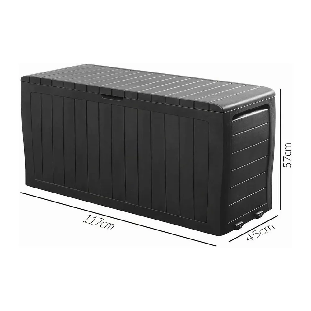 Deuba Coffre de Rangement Extérieur 270L Noir