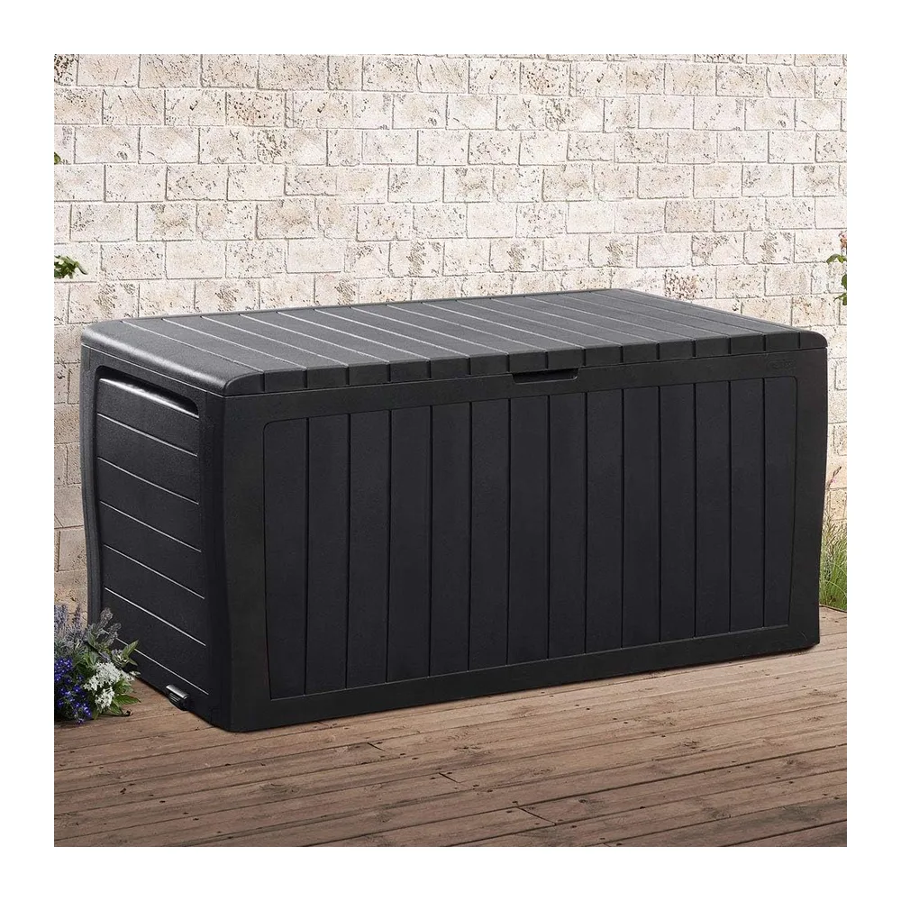 Deuba Coffre de Rangement Extérieur 270L Noir
