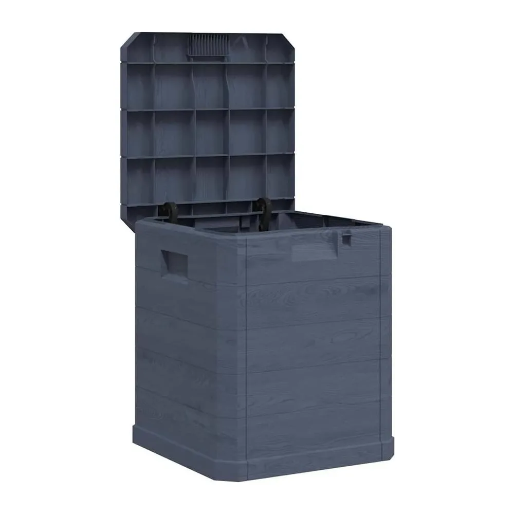 vidaXL Boîte de Rangement de Jardin 90 L Anthracite