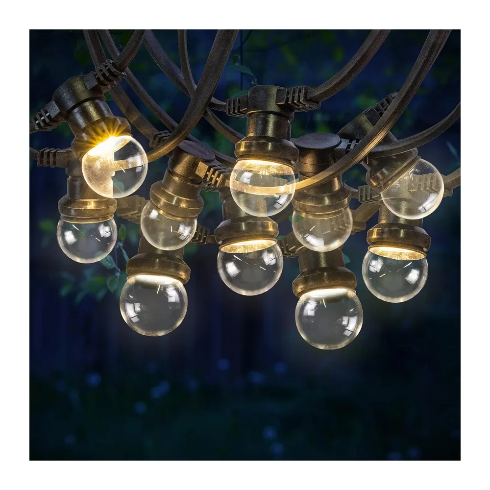 SKYLANTERN® Guirlande Guinguette 10M Blanc IP65 - Guirlande Electrique Exterieur 10