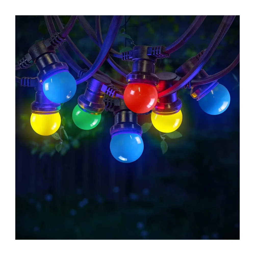 SKYLANTERN® Guirlande Guinguette 10M Blanc IP65 - Guirlande Electrique Exterieur 10
