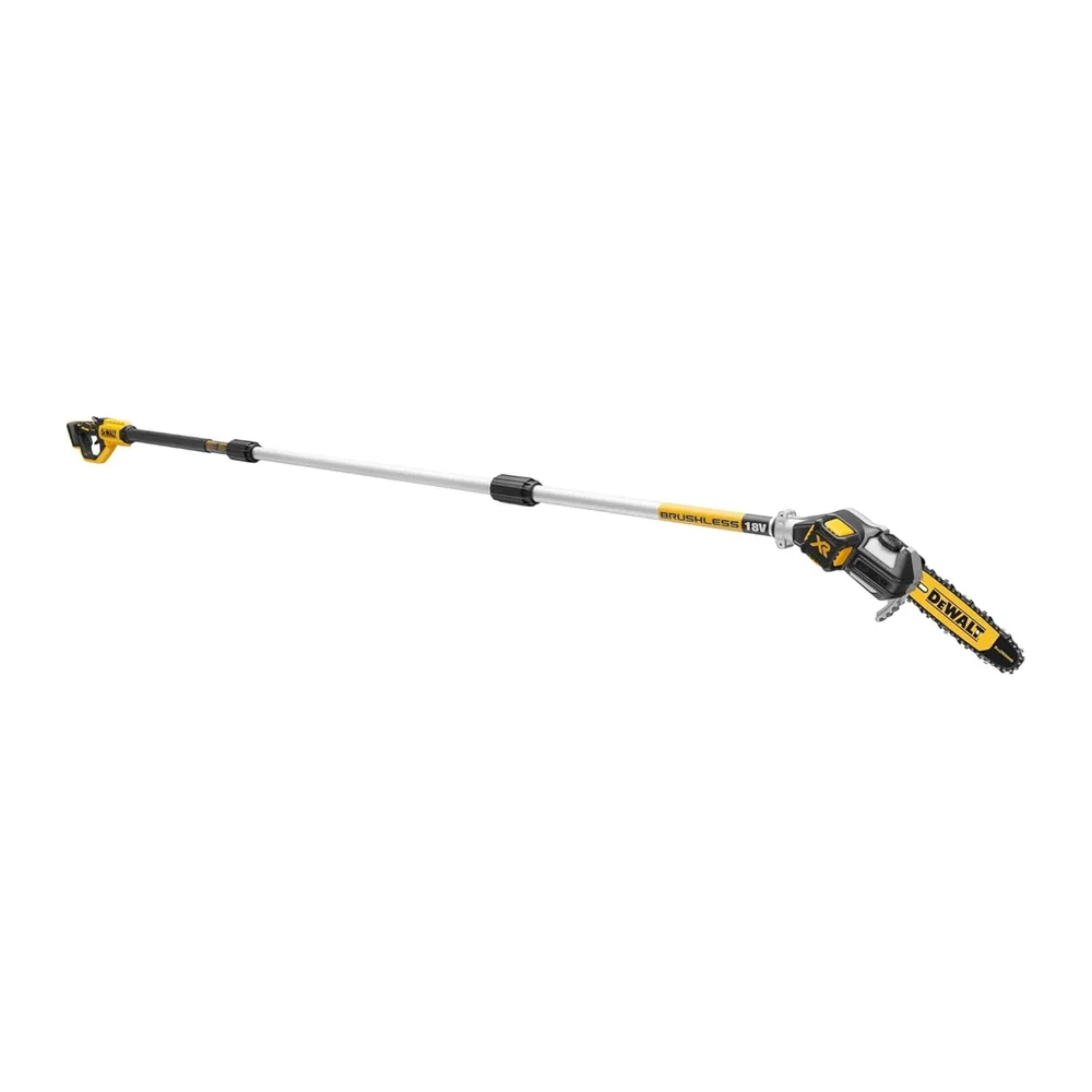 DEWALT - Élagueuse sur perche brushless XR 18V - 4,5 m de Portée - tête inclinée et guide