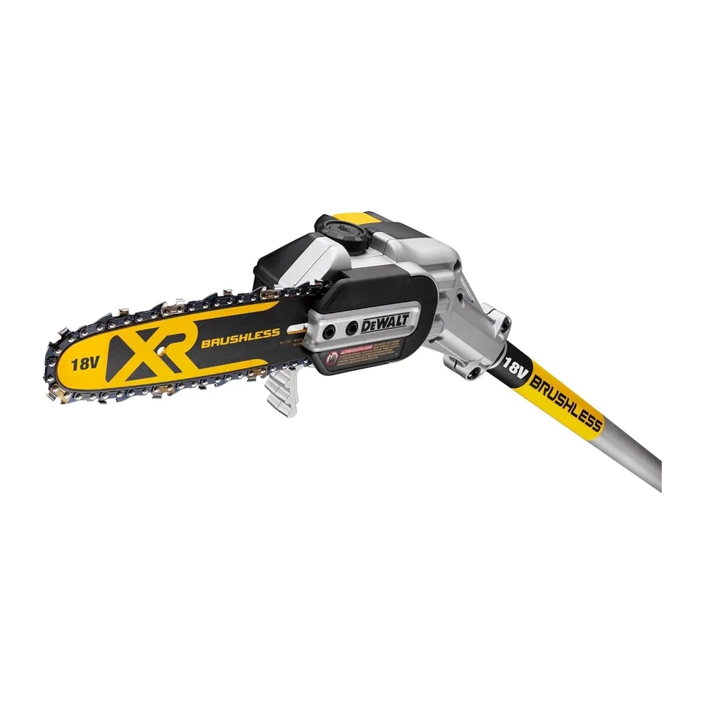 DEWALT - Élagueuse sur perche brushless XR 18V - 4,5 m de Portée - tête inclinée et guide
