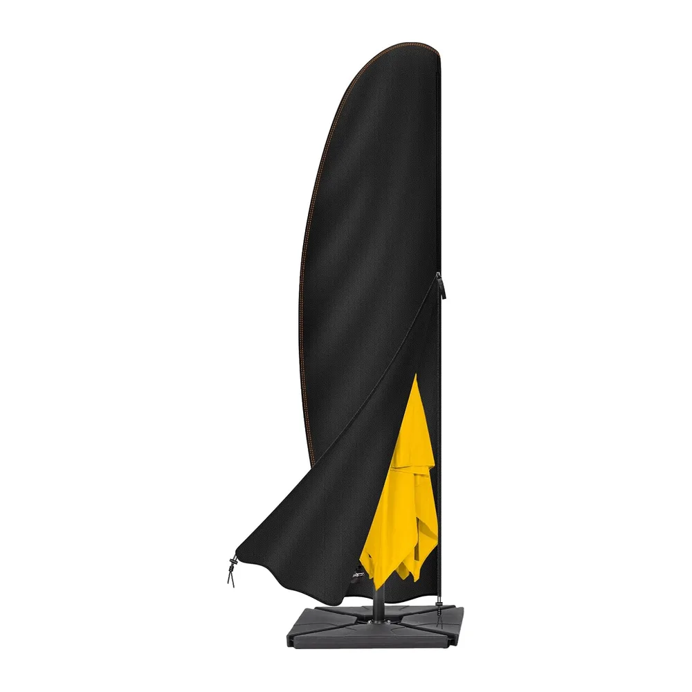 Housse Parasol Déporté en Tissu Oxford 420D imperméable avec Fermeture éclair - 2,7 m à