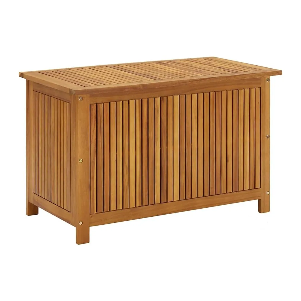 vidaXL Boîte de Rangement de Jardin 90x50x58 cm Bois d'acacia Massif