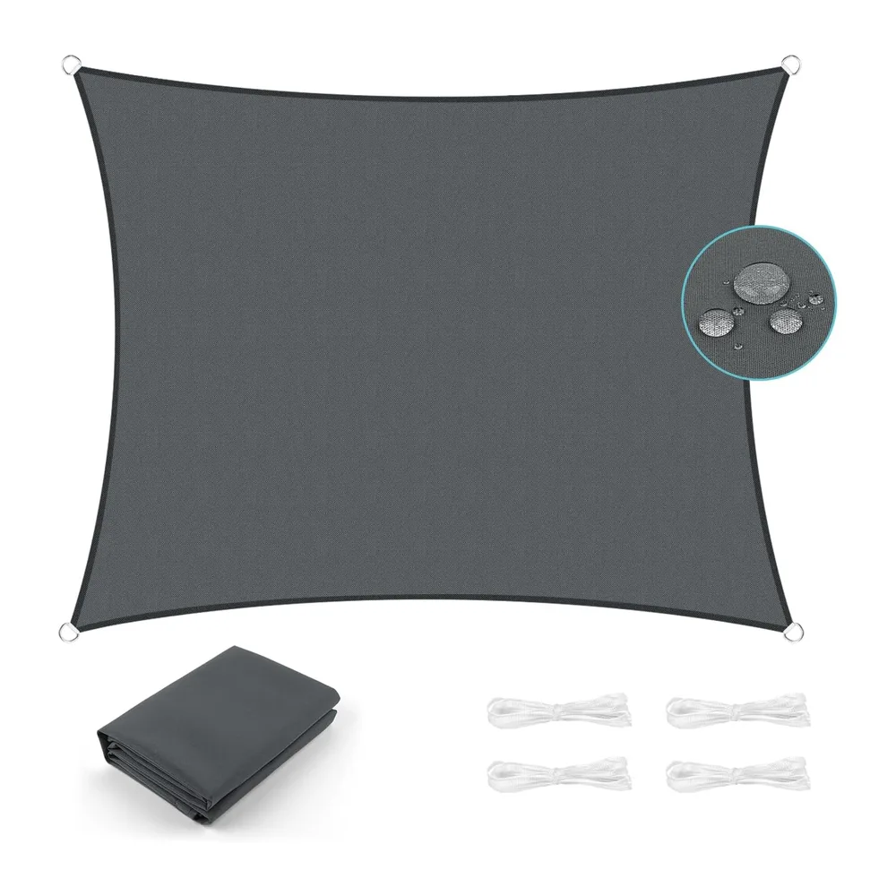 UMI Voile d'ombrage Rectangulaire 2x2m Imperméable Toile ombrage