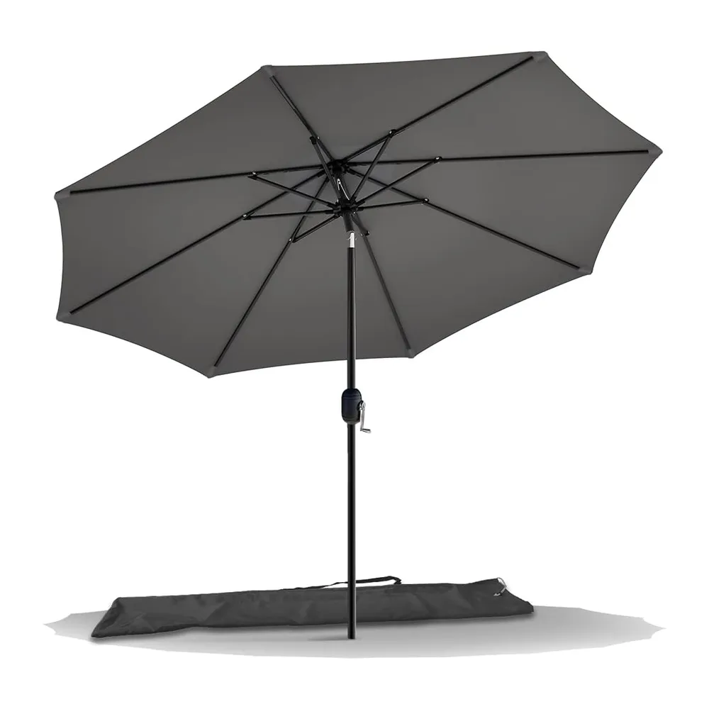 vounot Parasol de Jardin Parasol Inclinable 270cm Toile Protection UV pour Balcon Patio