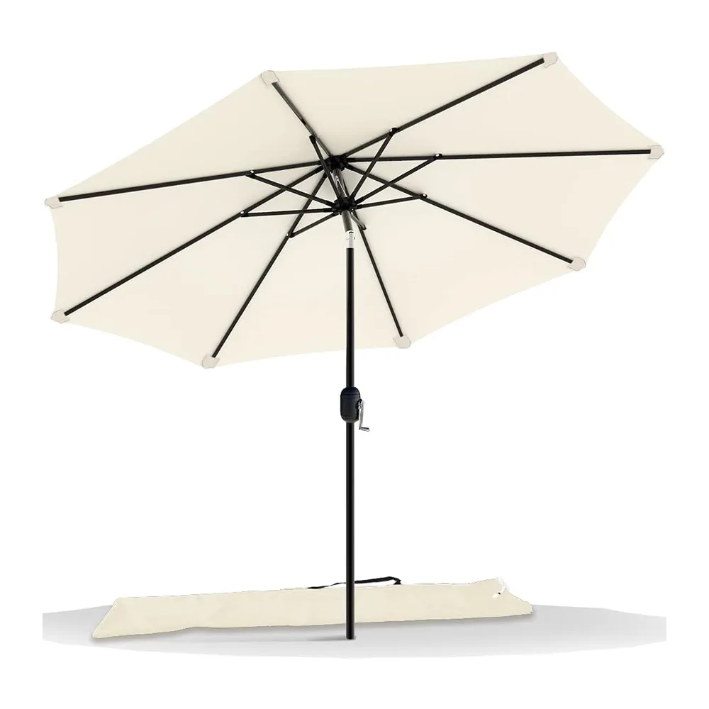 vounot® Parasol de Jardin Parasol Inclinable 270cm Toile Protection UV pour Balcon Patio