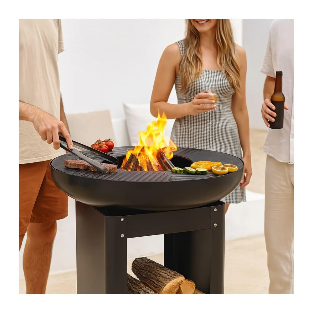 BBQ Collection Brasero et Plancha - Barbecue Japonais 61 x 90 cm - Grille Barbecue