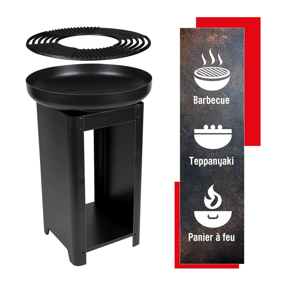 BBQ Collection Brasero et Plancha - Barbecue Japonais 61 x 90 cm - Grille Barbecue
