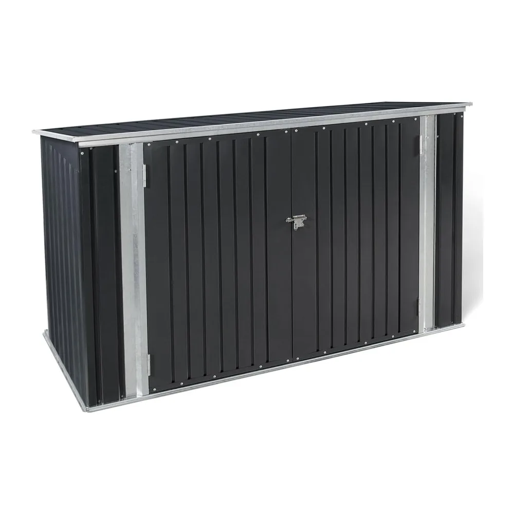 IDMarket - Abri de Jardin en métal verrouillable Multi-Rangement pour Stockage vélos