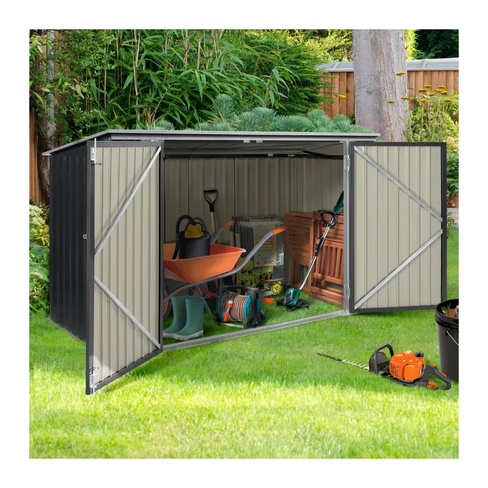 IDMarket - Abri de Jardin en métal verrouillable Multi-Rangement pour Stockage vélos