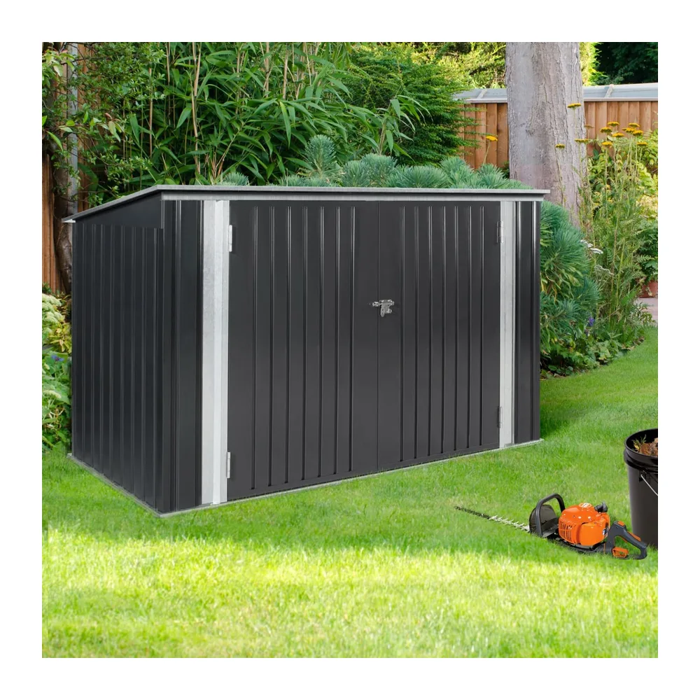 IDMarket - Abri de Jardin en métal verrouillable Multi-Rangement pour Stockage vélos