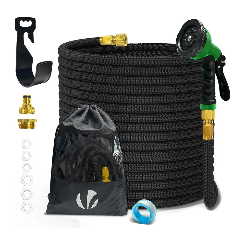 VOUNOT® Tuyau d'Arrosage Extensible 30m Renforcé Adaptable 1/2" et 3/4" 10 Modes de