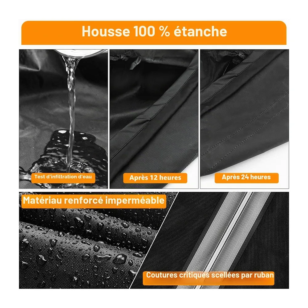 Housse Barbecue Weber 57cm, Bache Weber Exterieur 57cm, Housse Rond 500D Oxford