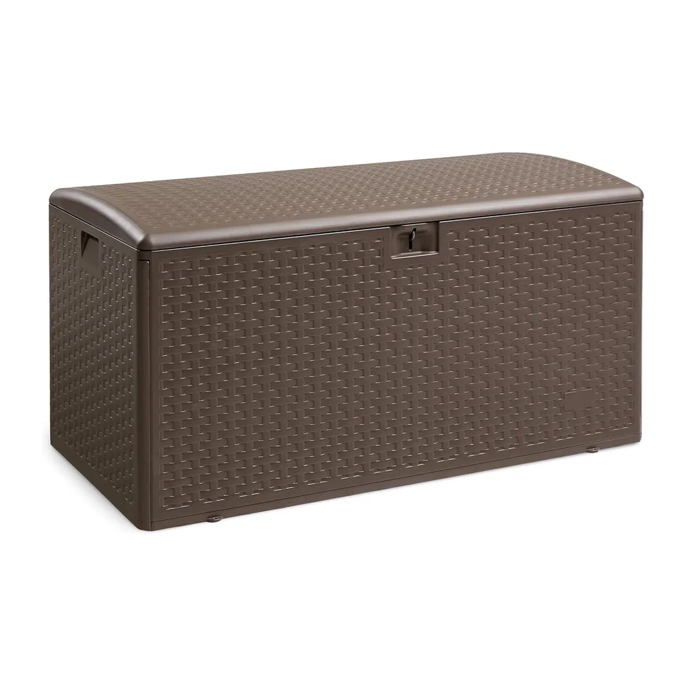 Amazon Basics Coffre de rangement pour l'extérieur, 375 L, Marron