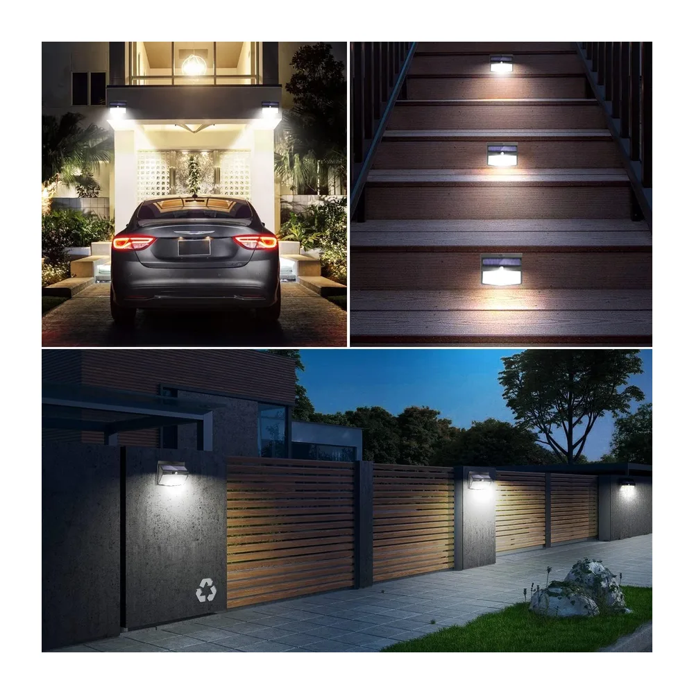 Peasur Lampe Solaire Extérieur Détecteur de Mouvement Lot de 3, Lumière Solaires