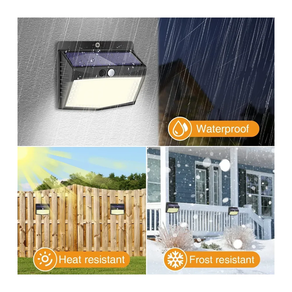 Peasur Lampe Solaire Extérieur Détecteur de Mouvement Lot de 3, Lumière Solaires