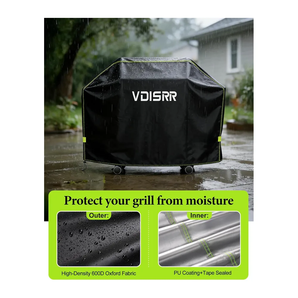VDISRR Housse Barbecue Exterieur, Résistante de 600D Oxford Housse Plancha Impermeable