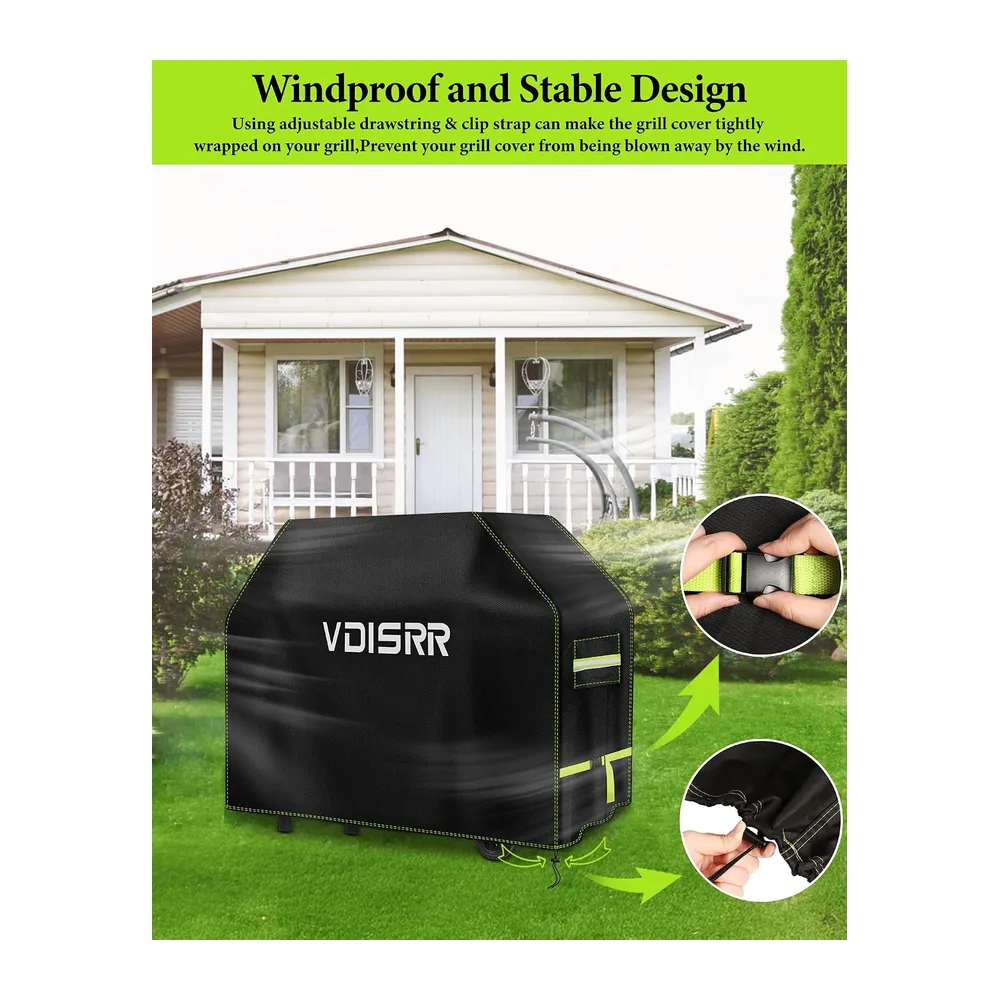 VDISRR Housse Barbecue Exterieur, Résistante de 600D Oxford Housse Plancha Impermeable
