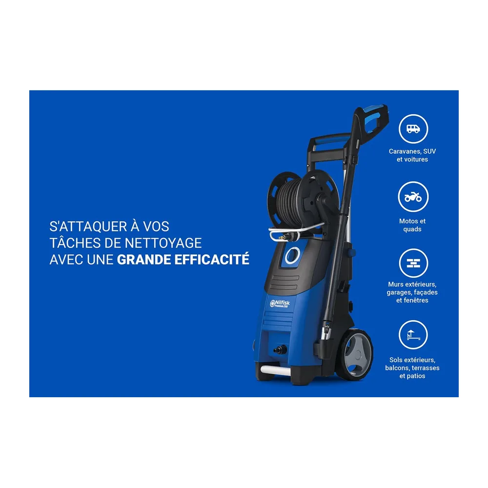 Nilfisk Nettoyeur Haute Pression Premium 200 Bars - Grande Performant pour Le Jardin