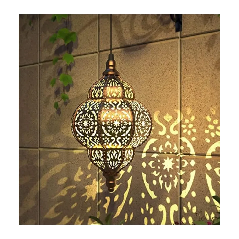 Lifeel Lanterne Solaire Extérieure Lampe Solaire de Jardin Maroc Lampe Solaire Décorative