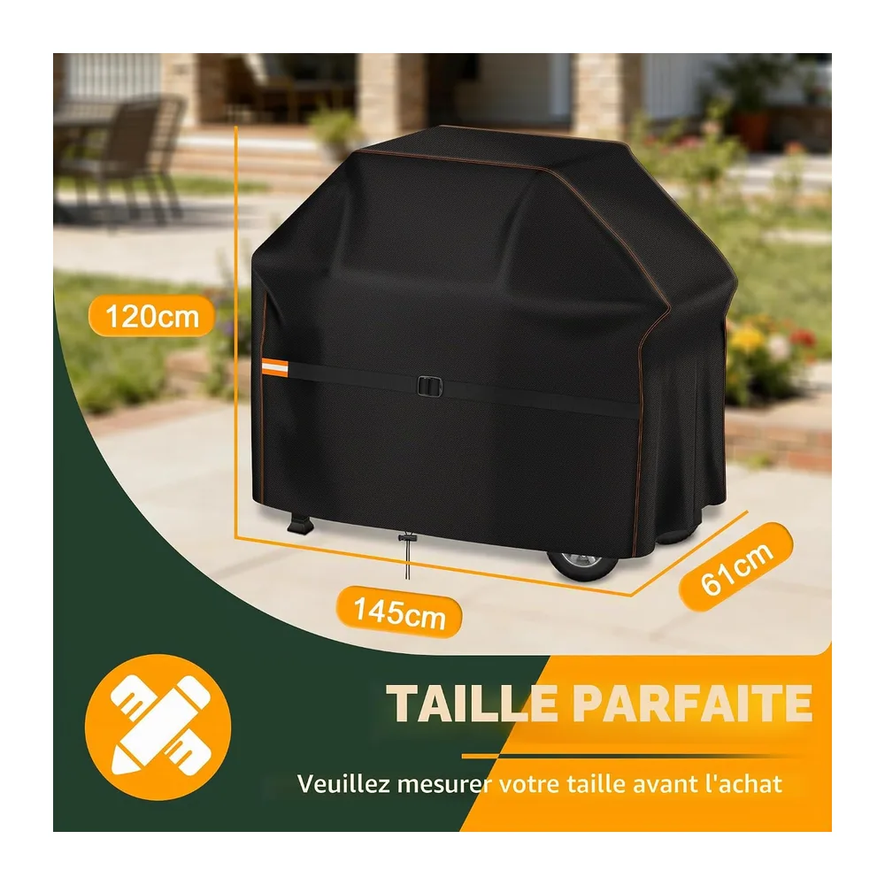 Enzeno Housse de Barbecue résistante aux intempéries - Housse de Protection pour Barbecue