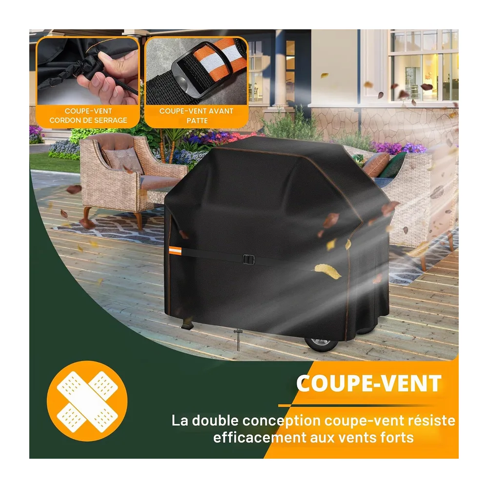 Enzeno Housse de Barbecue résistante aux intempéries - Housse de Protection pour Barbecue