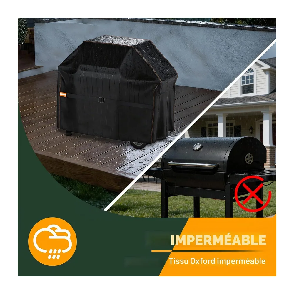 Enzeno Housse de Barbecue résistante aux intempéries - Housse de Protection pour Barbecue