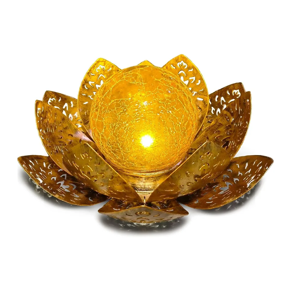 Lampe Solaire Exterieur Lotus Décoration de Jardin Deco Jardin Exterieur Lumière Chaude