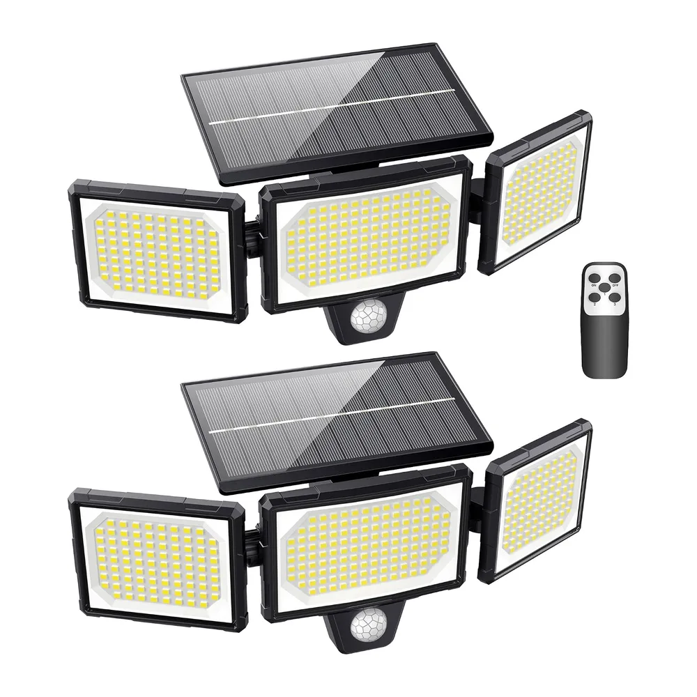 [Lot de 2] Lampes Solaires Extérieur Puissante - 304LED Projecteur Lumière Solaire