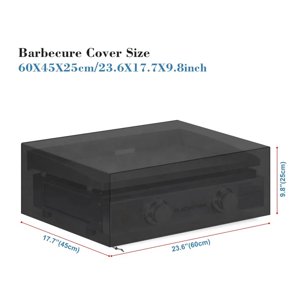 VANSHEIM Housse pour Plancha Exterieur Housse Protection Plancha Extérieur 60x45x25 Bâche