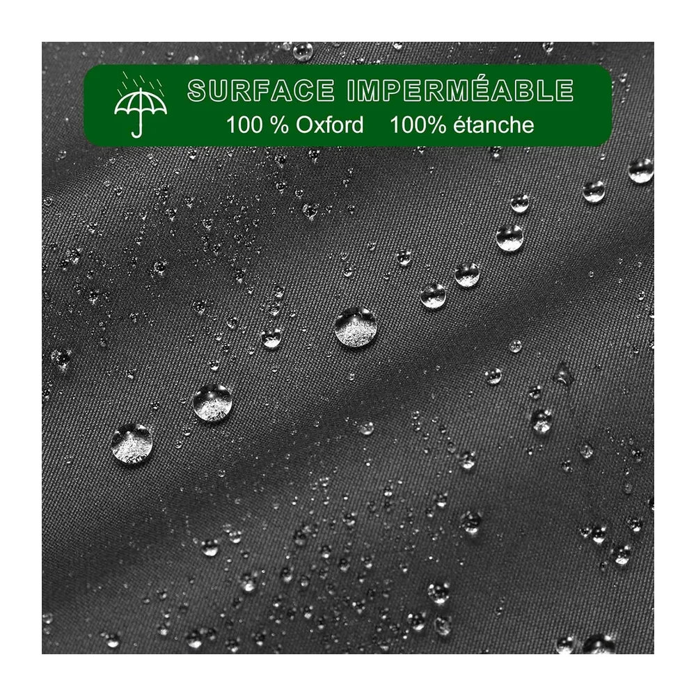 Housse de Protection pour Plancha,Dimension 80x60x25 cm,Imperméable, Anti-UV, Noir,Housse