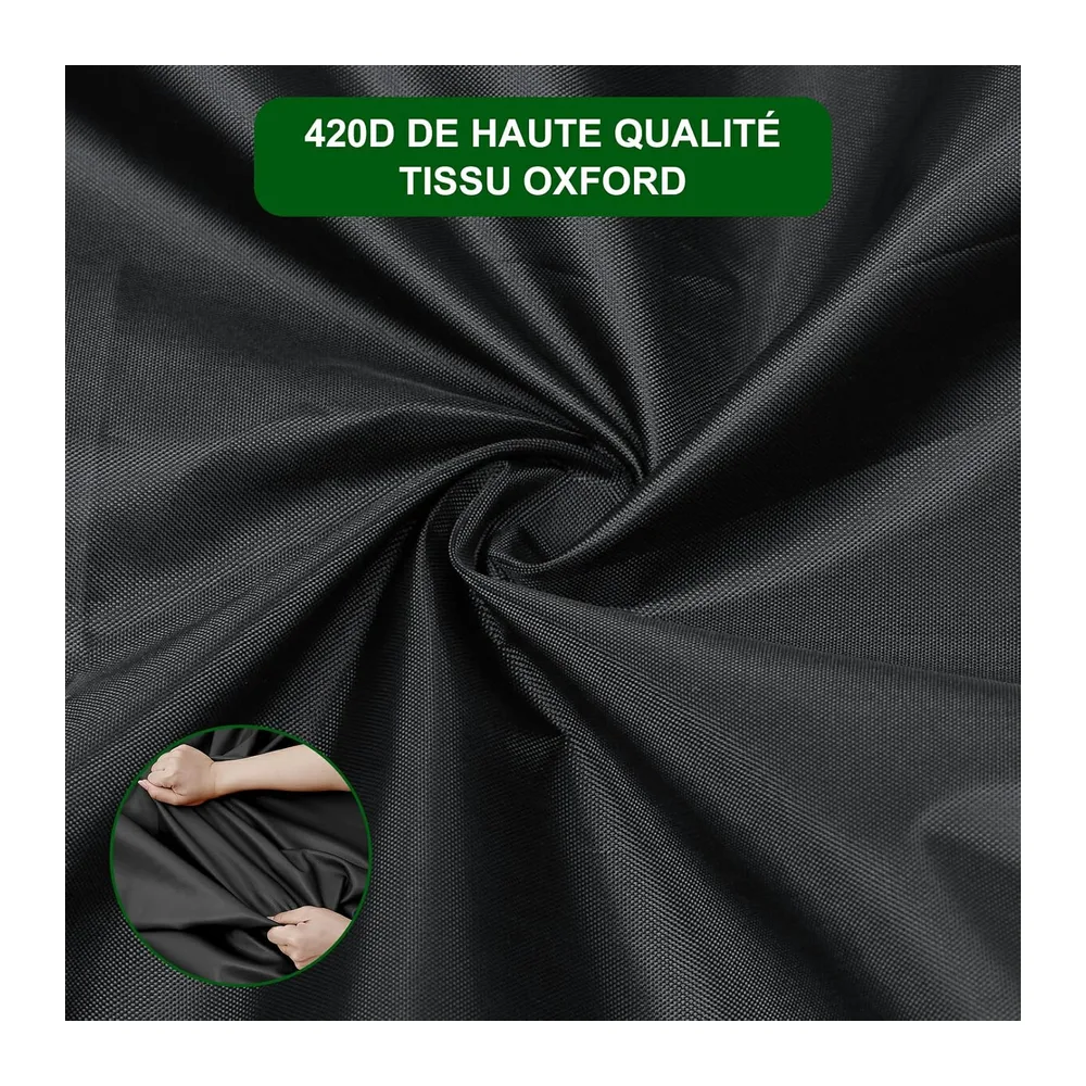 Housse de Protection pour Plancha,Dimension 80x60x25 cm,Imperméable, Anti-UV, Noir,Housse