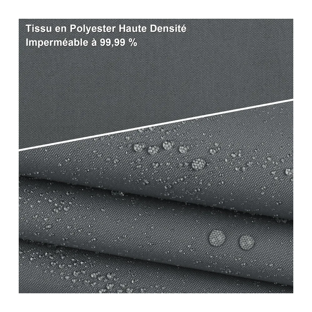 AXT SHADE Voile d'ombrage Imperméable Triangulaire 2,5x2,5x2,5m Toile Ombrage UV